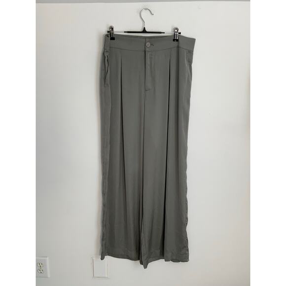 Nic + Zoe Soft Drape Wide-Leg‎ Pant In Tarragon NWT size 14 - Picture 2 of 9